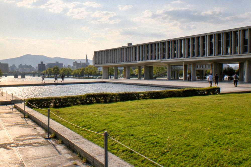 The main hall of the Hiroshima Peace Memorial Museum